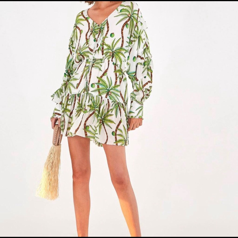 Farm Rio Swinging Palm Dress, New w/out Tag